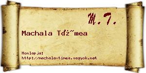 Machala Tímea névjegykártya